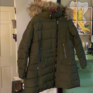 Army Green Steve Madden Puffer Coat